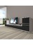 Eko 9220T Mdf Krom Ayaklı Tv Ünitesi Tv Sehpası - Beyaz - Siyah 1