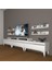 Ekoflex 270R Mdf Silver Tv Ünitesi Tv Sehpası - Parlak Beyaz 1