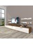 Ekoflex 270R Slm Tv Ünitesi Tv Sehpası - Ceviz - Beyaz 1