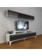 Ekoflex 5 Mdf Silver Tv Ünitesi Tv Sehpası - Beyaz - Siyah 1