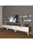 Ekoflex 270R Slm Silver Tv Ünitesi Tv Sehpası - Ceviz - Beyaz 1