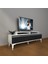 Ekoflex 4 Mdf Silver Tv Ünitesi Tv Sehpası - Beyaz - Siyah 1