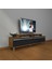 Ekoflex 4 Mdf Krom Ayaklı Tv Ünitesi Tv Sehpası - Ceviz - Siyah 1