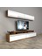Ekoflex 5 Mdf Tv Ünitesi Tv Sehpası - Ceviz - Beyaz 1