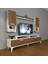 Ekoflex 5da Slm Silver Tv Ünitesi Tv Sehpası - Beyaz - Ceviz 1