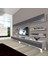 Ekoflex 360Y Mdf Silver Tv Ünitesi Tv Sehpası - Beyaz - Antrasit 1