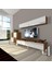 Ekoflex 6y Mdf Silver Tv Ünitesi Tv Sehpası - Ceviz - Beyaz 1