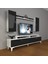Ekoflex 7 Mdf Gold Tv Ünitesi Tv Sehpası - Beyaz - Siyah 1