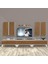 Ekoflex 8d Mdf Silver Tv Ünitesi Tv Sehpası - Beyaz - Ceviz 1