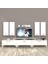 Ekoflex 8d Slm Silver Tv Ünitesi Tv Sehpası - Parlak Beyaz 1