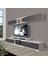 Flex 5130 Mdf Tv Ünitesi Tv Sehpası - Beyaz - Antrasit 1