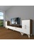 Ekoflex On2 Mdf Silver Tv Ünitesi Tv Sehpası - Ceviz - Beyaz 1