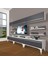 Ekoflex 8y Mdf Silver Tv Ünitesi Tv Sehpası - Beyaz - Antrasit 1