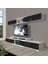 Flex 5130 Mdf Gold Tv Ünitesi Tv Sehpası - Beyaz - Siyah 1
