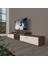 Flex 130 Mdf Gold Tv Ünitesi Tv Sehpası - Ceviz - Beyaz 1