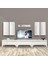 Eko 8d Mdf Silver Tv Ünitesi Tv Sehpası - Parlak Beyaz 1