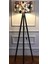 Ahşap Üçlü Ayak Modern Tripod Lambader, Silindir Başlık  21LM046-RENKLİ 1