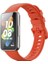 Huawei Band 7 / Honor Band 7 Turuncu Kırmızı Silikon Band (Yurt Dışından) 1