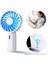El Tipi Portatif Fan Hız Ayarlanabilir 7 LED Renkli Gece Lambası ile USB Şarj Edilebilir Pil Fanı(Yurt Dışından) 1