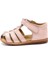 Deri Çocuk Sandalet Pembe D-464 3