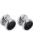 Kol Düğmeleri ve Çiviler Set Black Cuff Links Kiti Yıldönümü Parti Erkekler Için 2 Studs (Yurt Dışından) 2