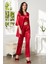 Kadife Saten 3'lü Pijama Takım - 2075 4