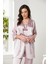 Kadife Saten 3'lü Pijama Takım - 2075 1