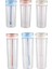 2pcs Taşınabilir Plastik Su Kupası, 800 ml. Bej (Yurt Dışından) 2