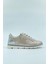 Kadın Lame Bej Hafif ve Rahat Hakiki Deri Yürüyüş Ayakkabısı Sneaker 1