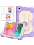 Samsung Galaxy Tab İçin 8.0 (2019) T290 / T295 Silikon - Pc Case Purple - Bej (Yurt Dışından) 3