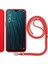 Oppo A12 Ip Askılı Silikon Kılıf Kırmızı 1