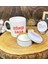 Baba Tasarımlı Mum Kupa ve Mini Lamba Set 1