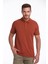 Erkek Kiremit Regular Fit %100 Pamuk Polo Yaka Tişört 1