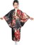 Kemerli Desenli Japon Tarzı Çocuk Kimono L - Siyah (Yurt Dışından) 1
