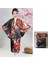 Kemerli Desenli Japon Tarzı Çocuk Kimono L - Siyah (Yurt Dışından) 3