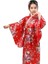 Kemerli Desenli Japon Tarzı Çocuk Kimono S - Kırmızı (Yurt Dışından) 1