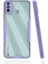 - Tecno Spark 6 Go - Kılıf Kenarı Renkli Arkası Şeffaf Parfe Kapak - Lila - T22994 1