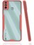 - Tecno Spark 6 Go - Kılıf Kenarı Renkli Arkası Şeffaf Parfe Kapak - Pembe - T22994 1