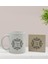 Gift Kişiye Özel Isimli Beyaz Kupa Bardak ve Ahşap Bardak Altlığı Hediye Seti - Model 1 2