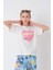 Angelos Girls Kız Çocuk Kalp Baskılı T-Shirt 8-14 Yaş 1