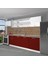 Ekol 280 MDF Hazır Mutfak Dolabı - Tezgah Dahil - Bordo - Beyaz 1