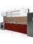 Ekol 280 MDF Hazır Mutfak Dolabı - Tezgah Dahil - Bordo - Beyaz 2