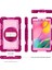 Samsung Galaxy Tab Için A 8.0 2019 T290 Silikon+Pc Kılıfı Gül Kırmızı+Pembe (Yurt Dışından) 2