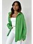 Yeşil Oversize Basic Cepli Poplin Gömlek MG1530 1