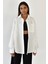 Beyaz Oversize Basic Cepli Poplin Gömlek MG1530 2