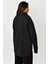 Siyah Oversize Basic Cepli Poplin Gömlek MG1530 5