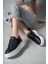 Siyah Beyaz Kadın Sneaker 0012255 2