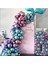 Krom Balon Balon Zincir Pembe Yeşil Mor 50 Adet 1