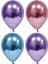 Mavi-Pembe-Mor Krom Balon 30 Adet 1
