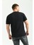 Erkek Likralı Siyah Bisiklet Yaka Kısakollu Tişört 5